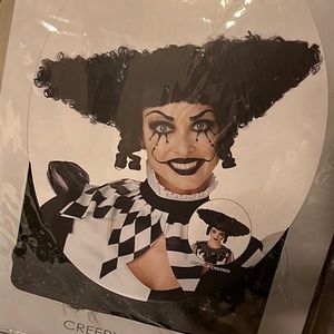 Black Curly Geometric Wig